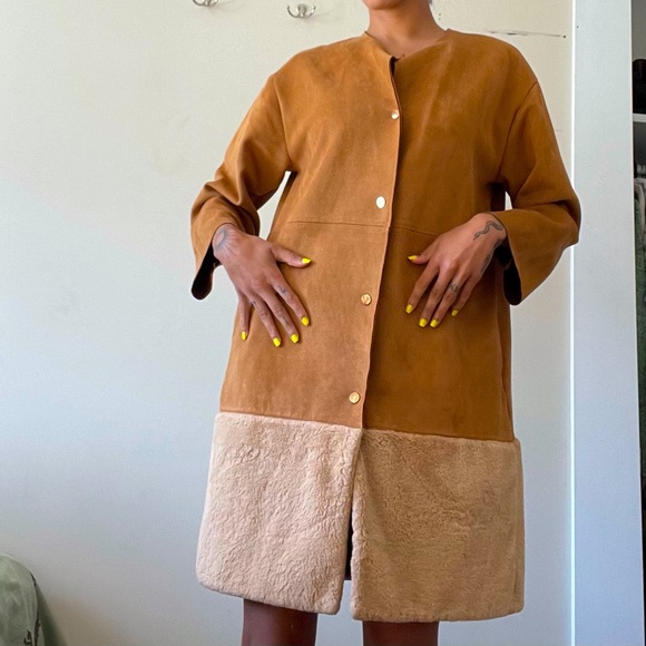 Jackets & Blazers - Faux Fur Duster Coat